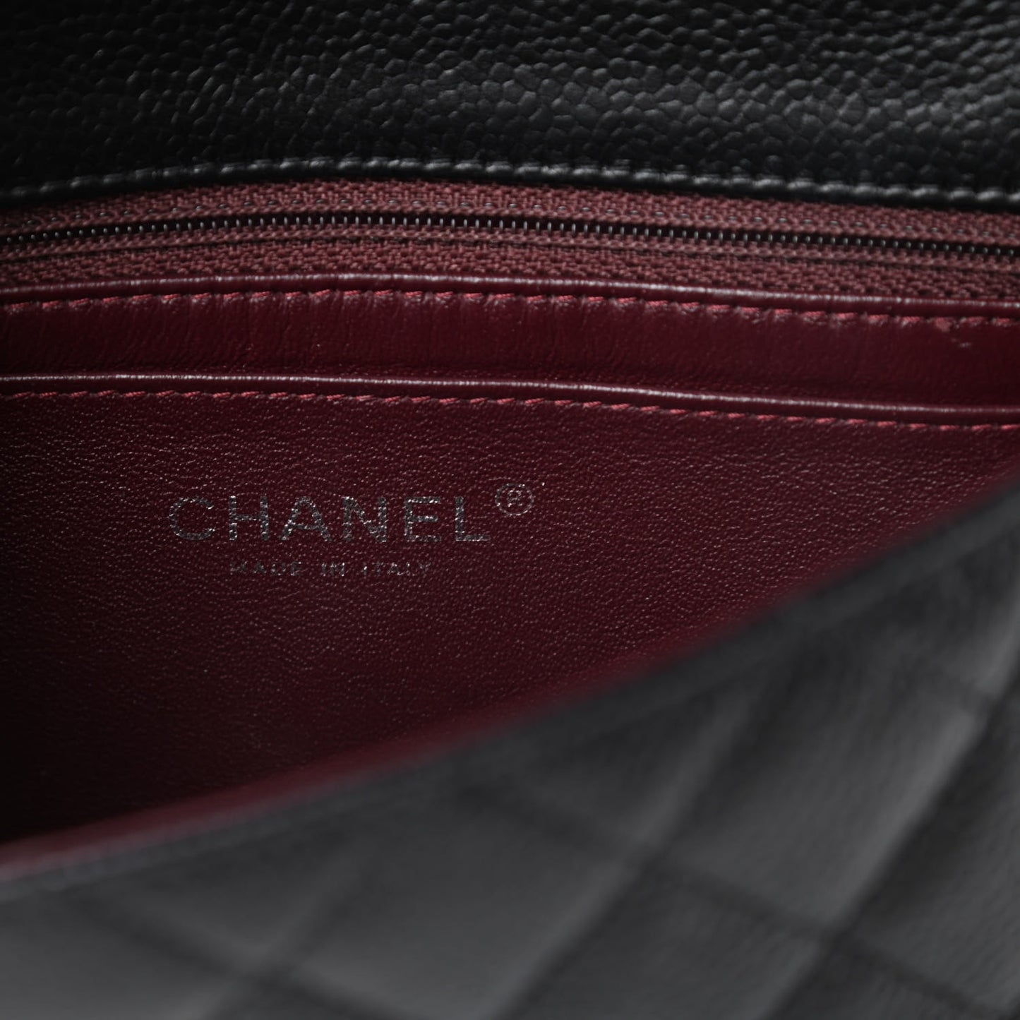 Caviar Quilted Mini Rectangular Flap Black