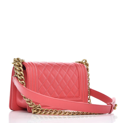 Chanel Caviar Quilted Small Boy Flap Pink 3 of 8