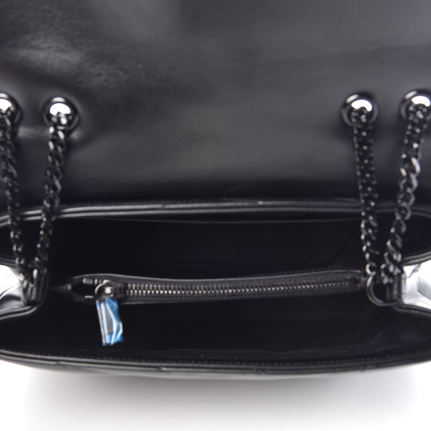 Saint Laurent Calfskin Y Quilted Monogram Small Loulou Chain Satchel Black 7 of 11