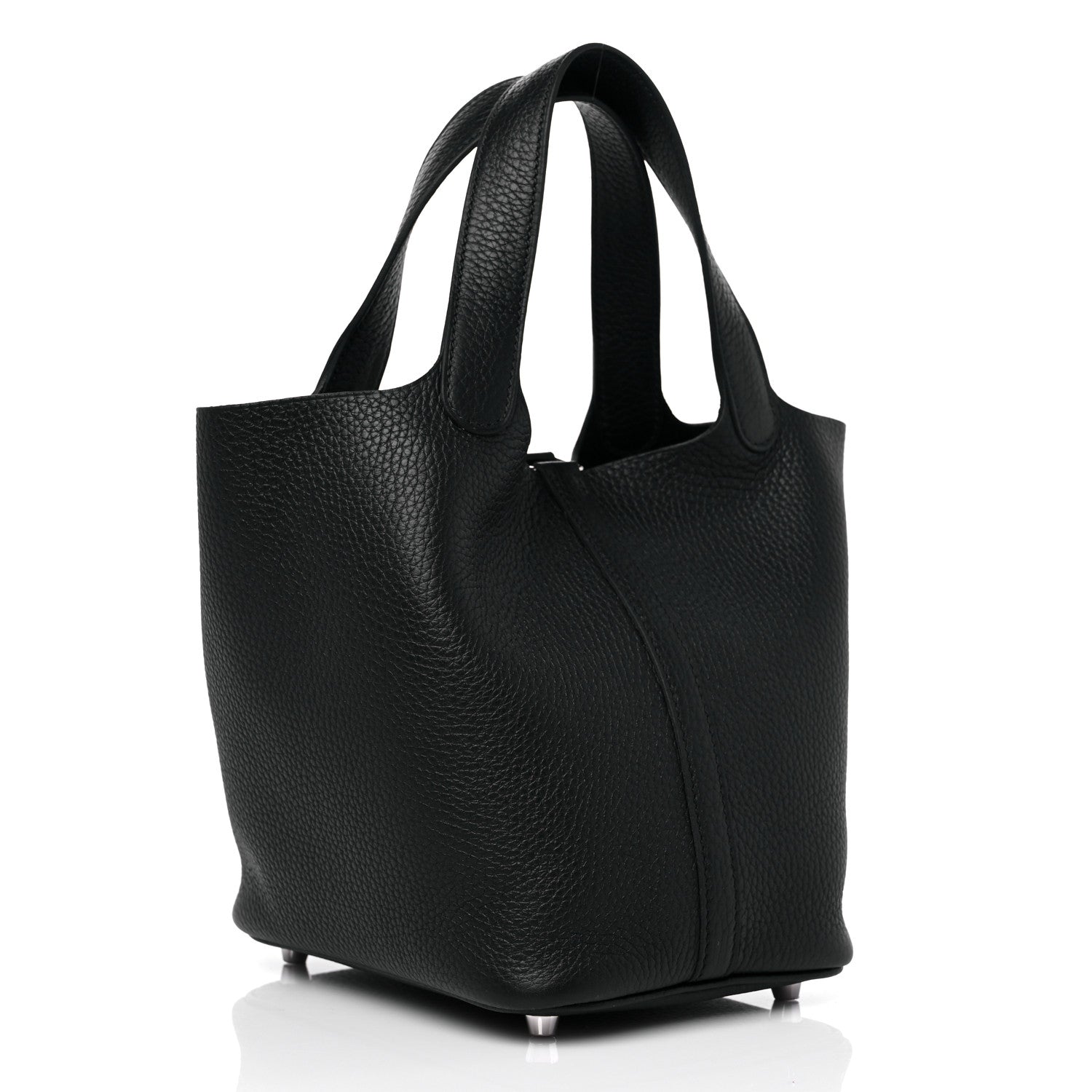 Hermes Taurillon Clemence Picotin Lock 18 PM Black 3 of 9