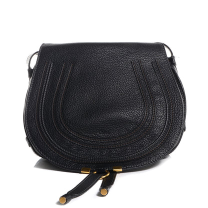 Chloe Calfskin Medium Marcie Round Crossbody Bag Black 1 of 12