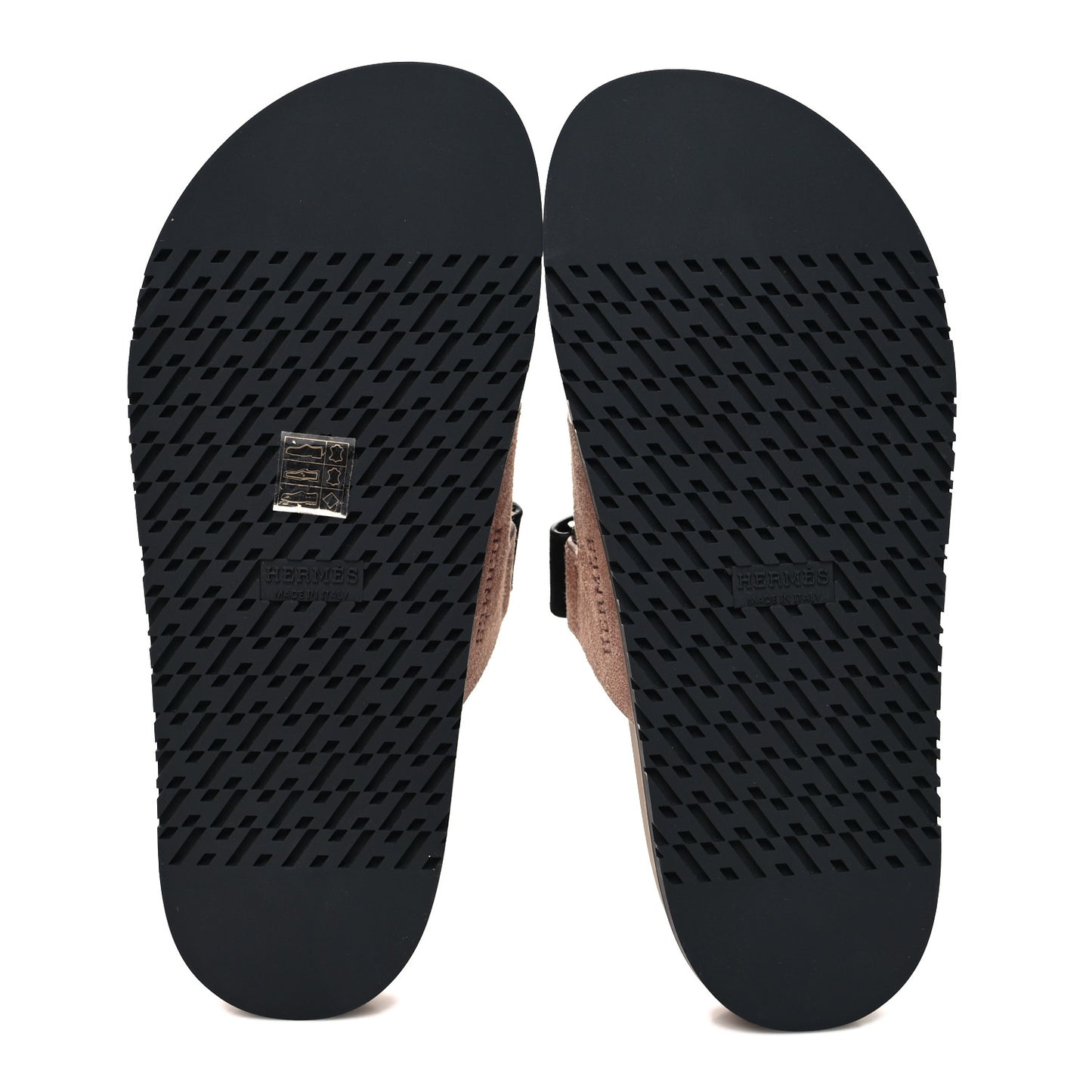 Suede Goatskin Womens Chypre Sandals 38.5 Rose Perle Black