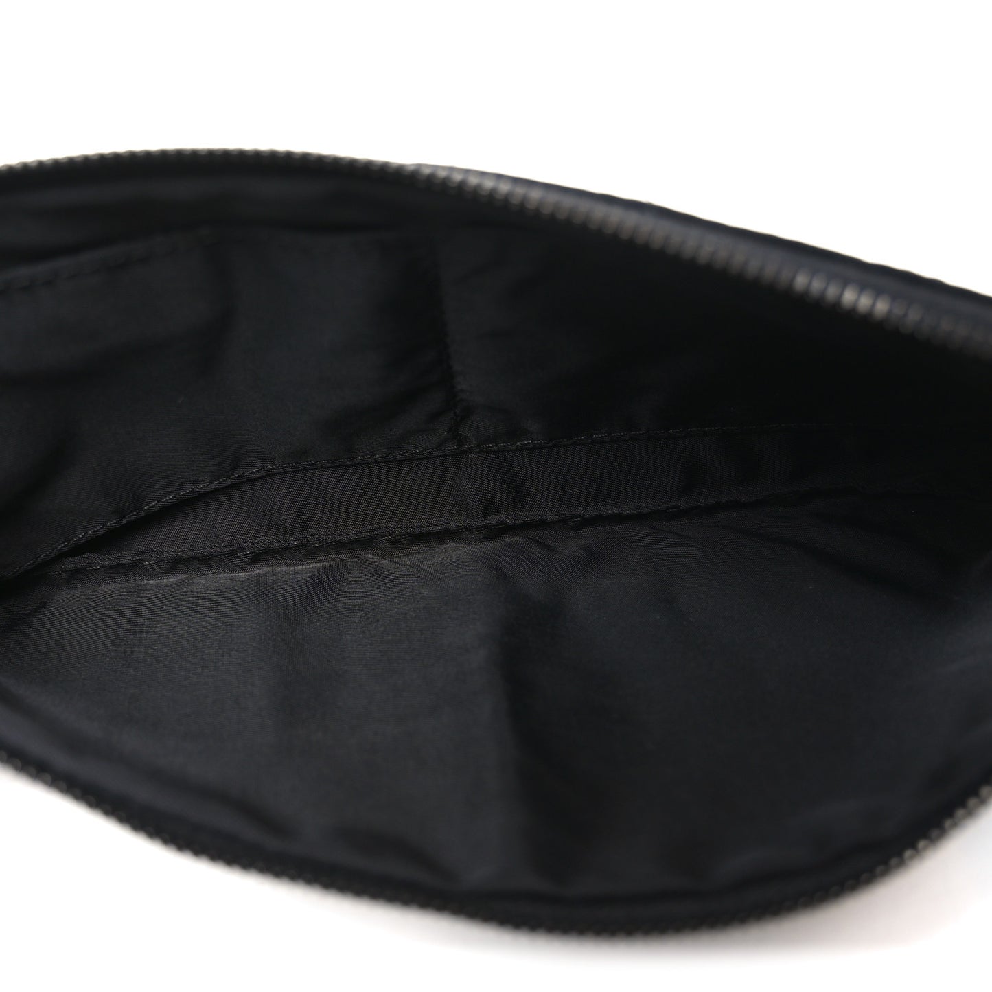 Nylon Travel Ligne Long Zip Wristlet Black