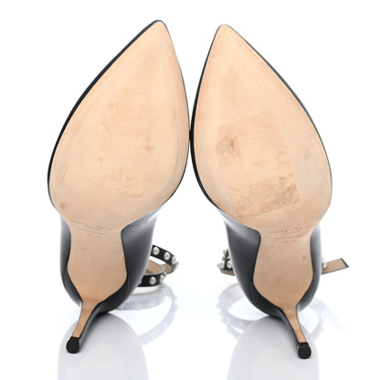 Jimmy Choo Shiny Calfskin Lark 100 Pumps 35.5 Black 5 of 7