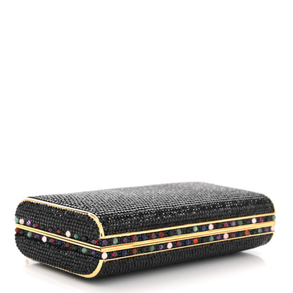 Judith Leiber Swarovski Crystal Minaudiere Clutch Black 5 of 11