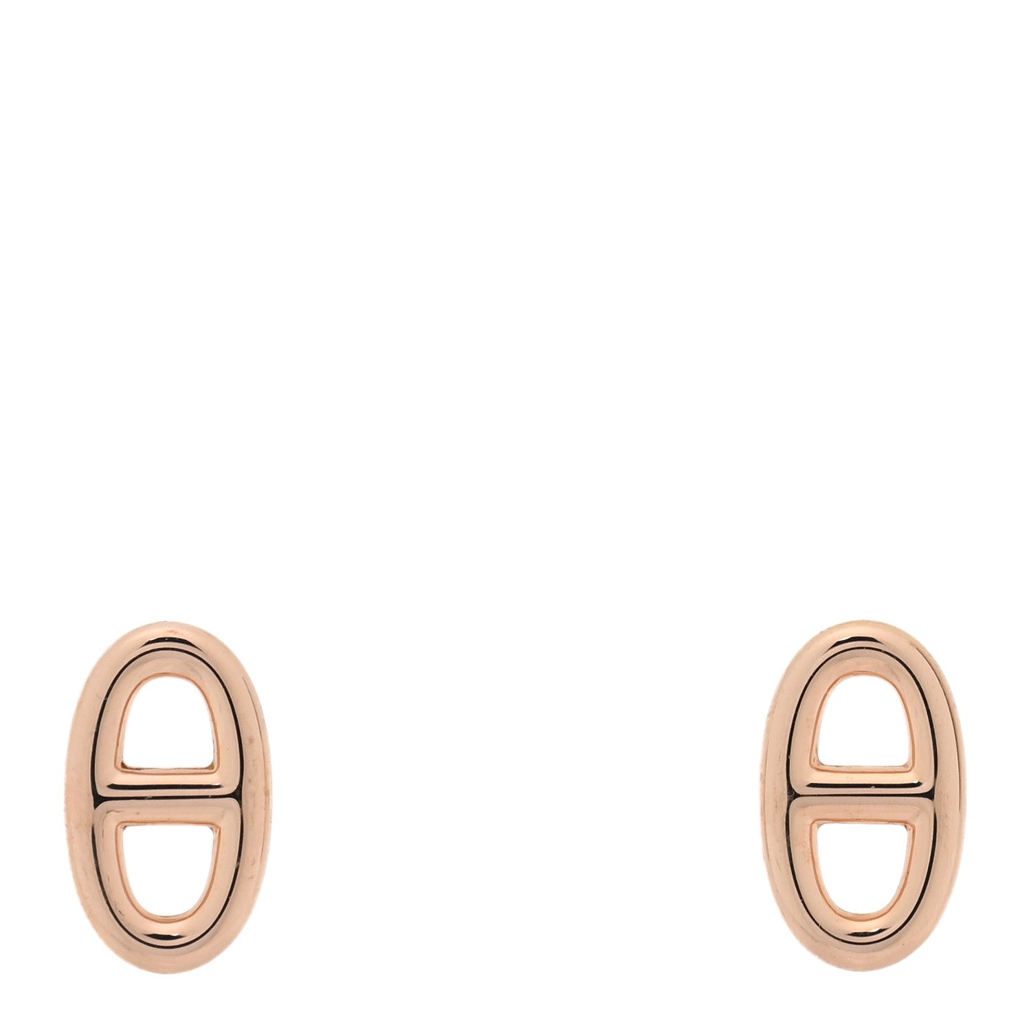 Hermes 18K Rose Gold TPM Farandole Stud Earrings 1 of 5
