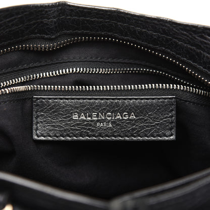 Balenciaga Agneau Classic Silver Hardware S City Logo Strap Black White 8 of 16