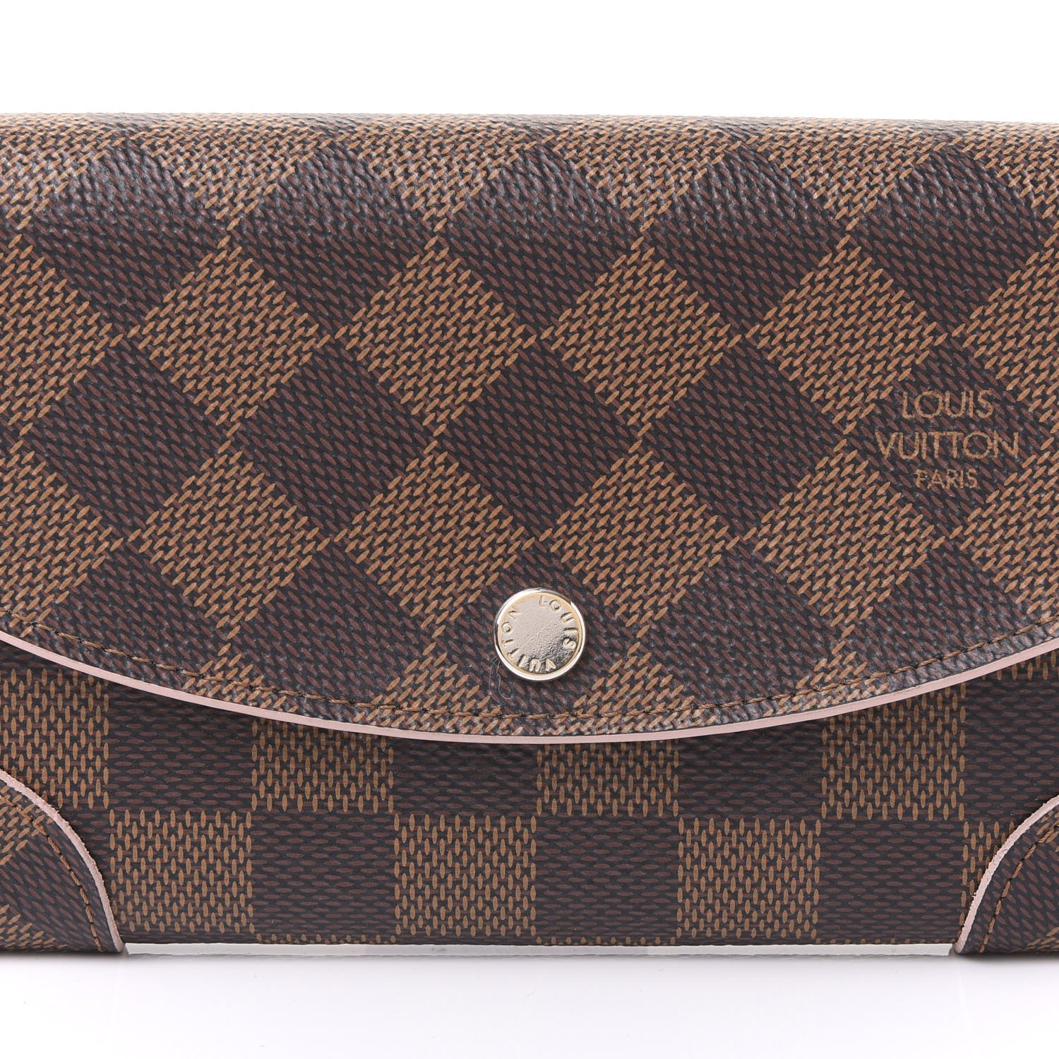 Louis Vuitton Damier Ebene Caissa Wallet Rose Ballerine 9 of 10