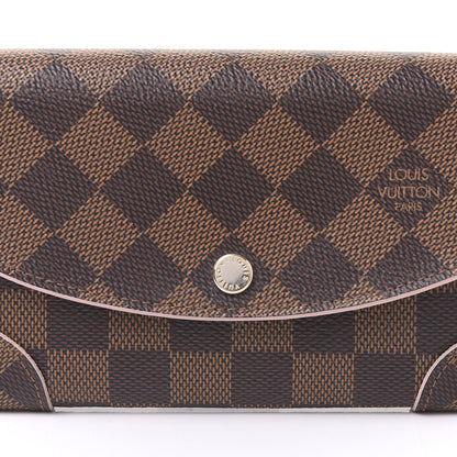 Louis Vuitton Damier Ebene Caissa Wallet Rose Ballerine 9 of 10