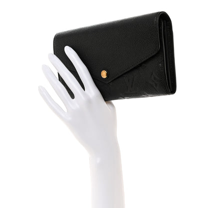 Louis Vuitton Empreinte Sarah Wallet NM Black 2 of 10