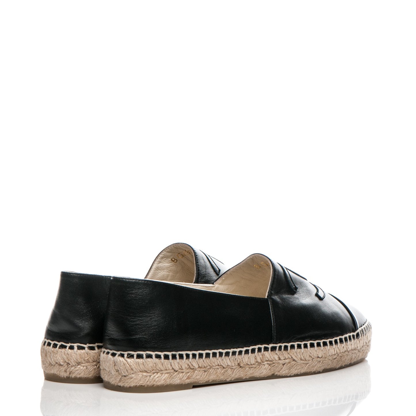 Lambskin CC Espadrilles 40 Black