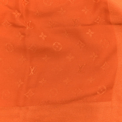 Louis Vuitton Silk Monogram Monaco Square Scarf Orange 2 of 4