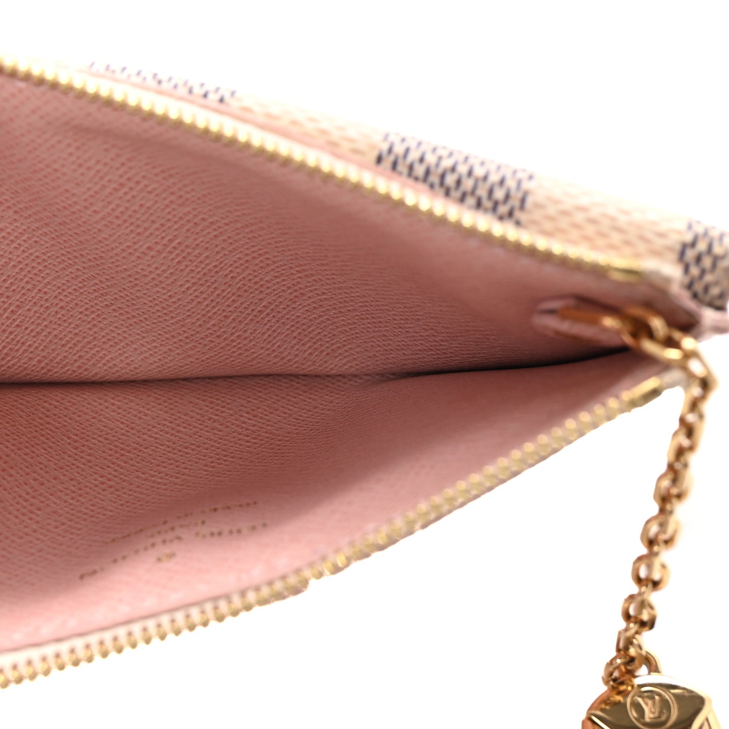 Damier Azur Recto Verso Card Holder Rose Ballerine