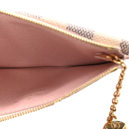 Louis Vuitton Damier Azur Recto Verso Card Holder Rose Ballerine 5 of 6
