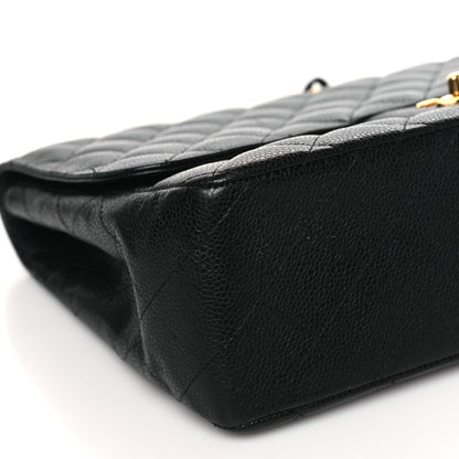 Chanel Caviar Quilted Jumbo Single Flap Black 9 of 11