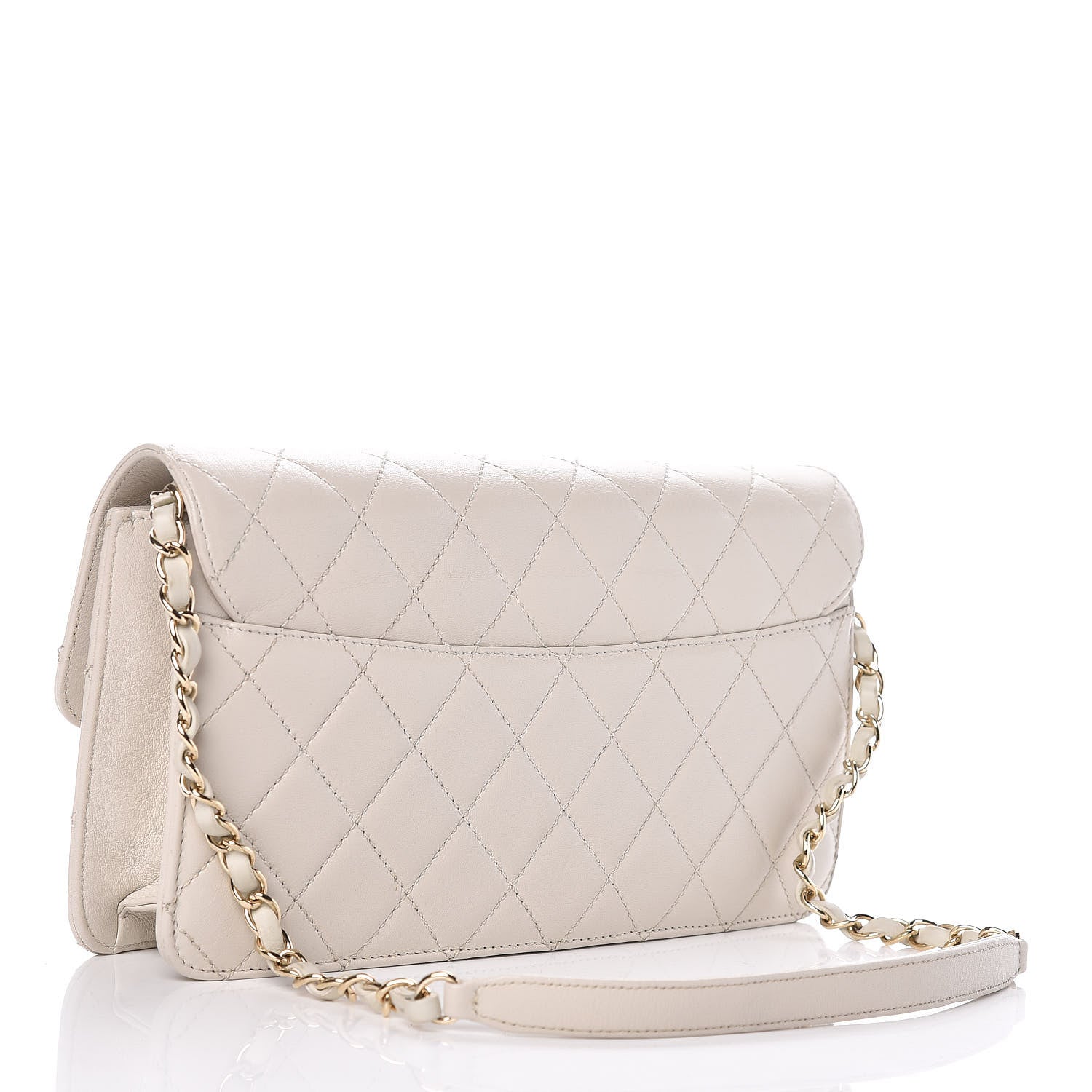 Chanel Sheepskin Quilted Small Beauty Lock Flap White 3 of 11