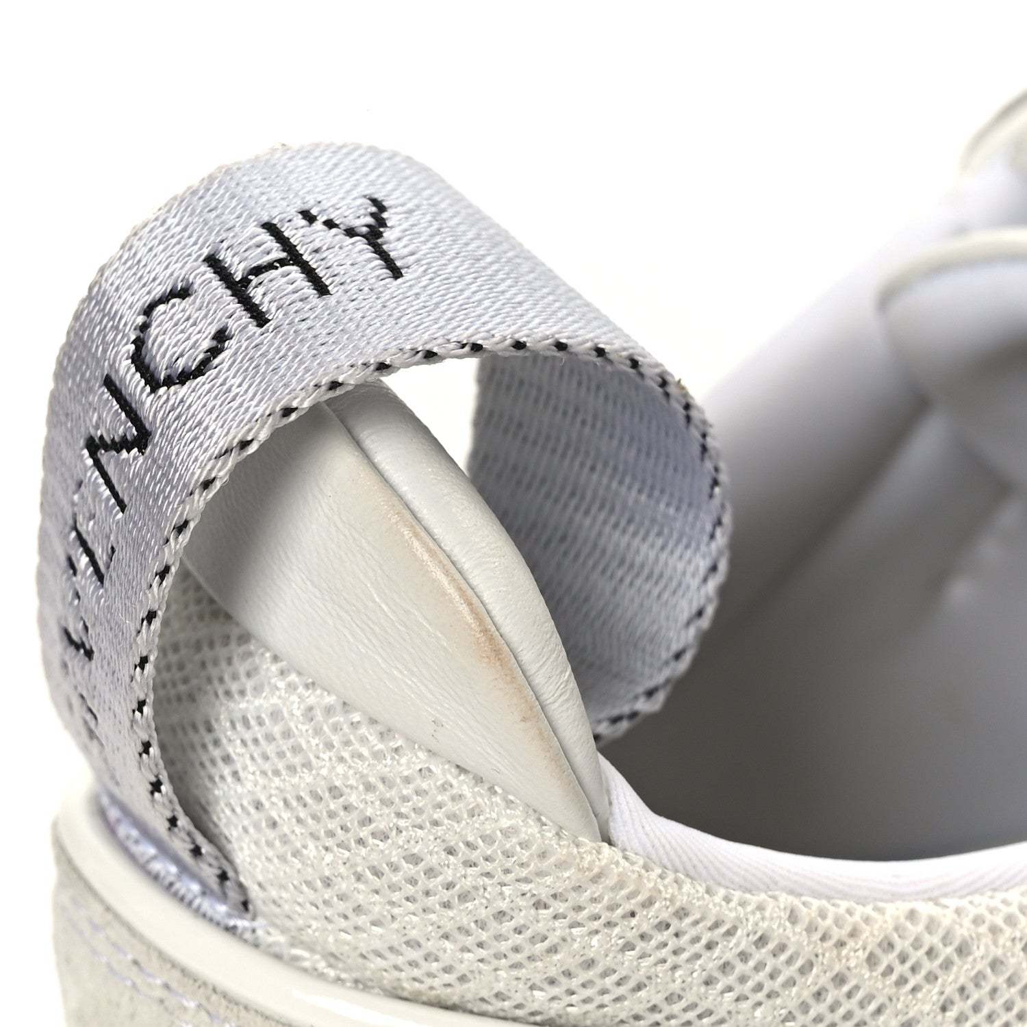 Givenchy Neoprene Suede Mesh Baisse Jaw Low Sneakers 37 White 10 of 10