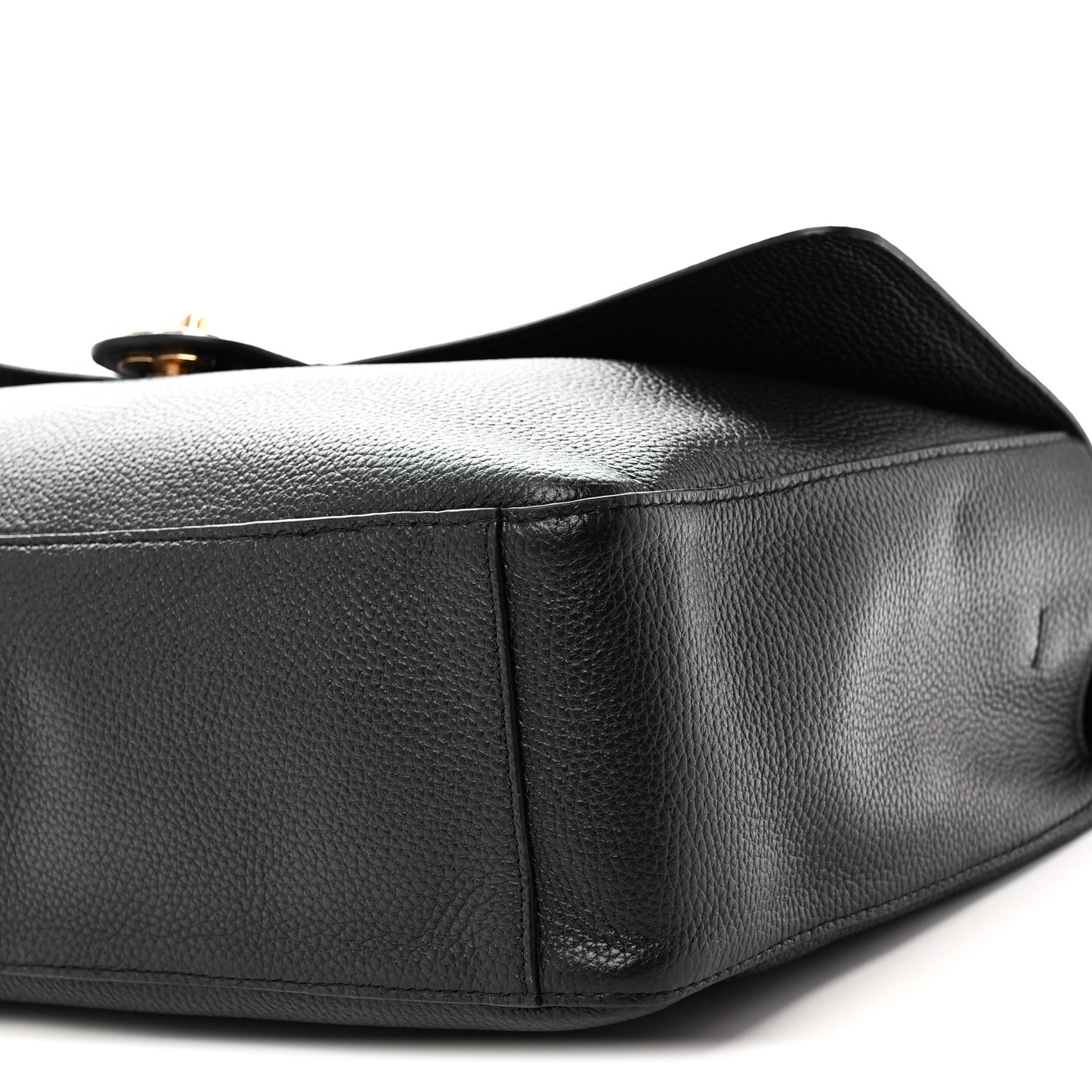 Grained Calfskin Souplissimo Maxi Flap Black