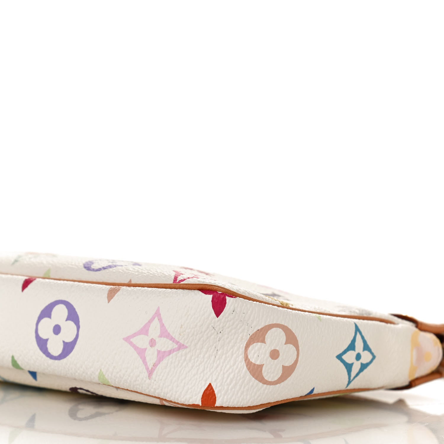 Louis Vuitton Monogram Multicolor Pochette Accessories White 10 of 11
