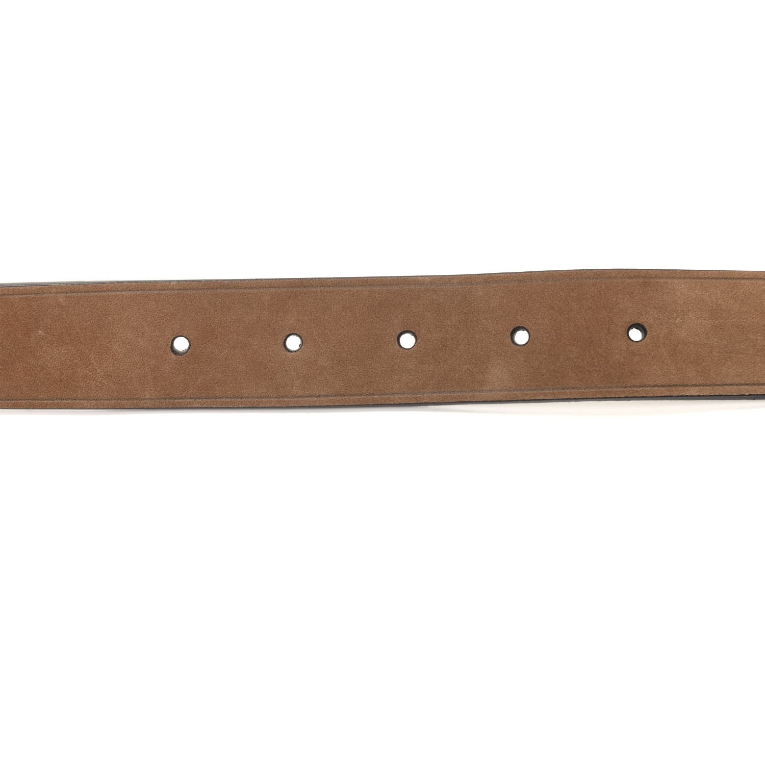 Gucci Suede Sculpted GG Belt 90 36 Dark Brown 3 of 5