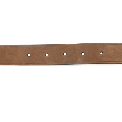 Gucci Suede Sculpted GG Belt 90 36 Dark Brown 3 of 5