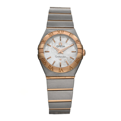 Omega Stainless Steel 18K Red Gold Mother of Pearl 24mm Constellation Quartz Watch 123.20.24.60.05.001 1 of 4