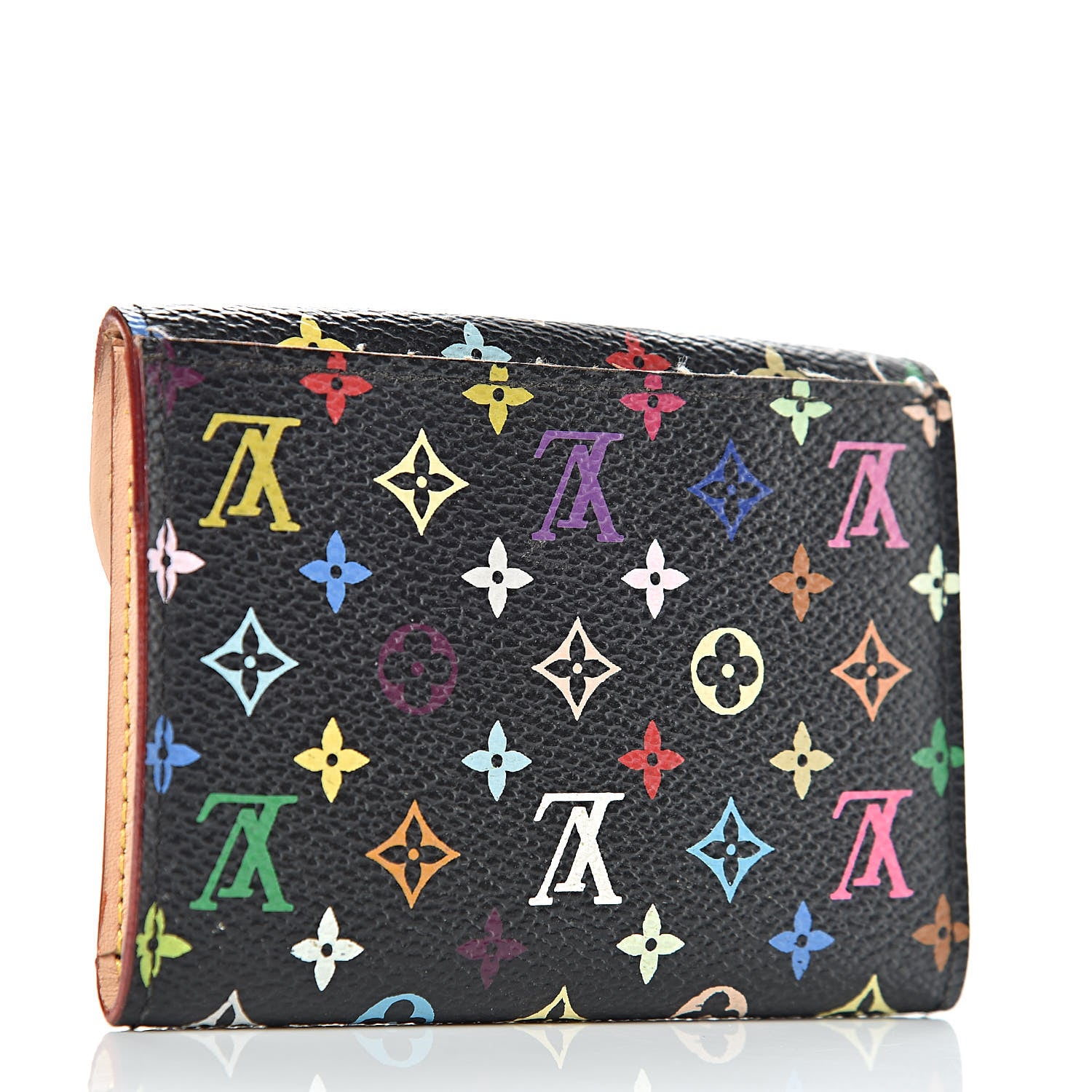 Louis Vuitton Monogram Multicolor Business Card Holder Black 3 of 12