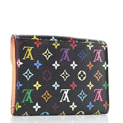 Louis Vuitton Monogram Multicolor Business Card Holder Black 3 of 12