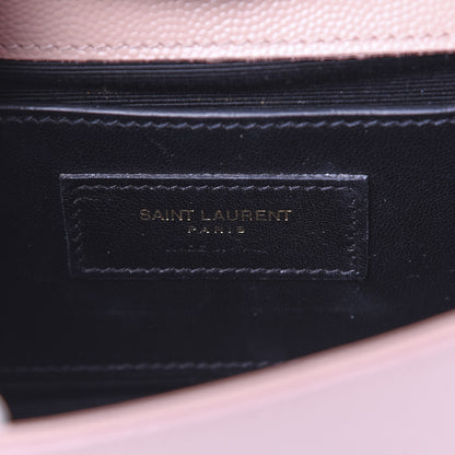Saint Laurent Grain De Poudre Small Monogram Kate Satchel Pale Pink 5 of 13