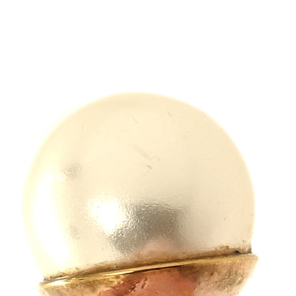 Christian Dior Pearl Mise En Dior Tribal Earrings Gold 5 of 5