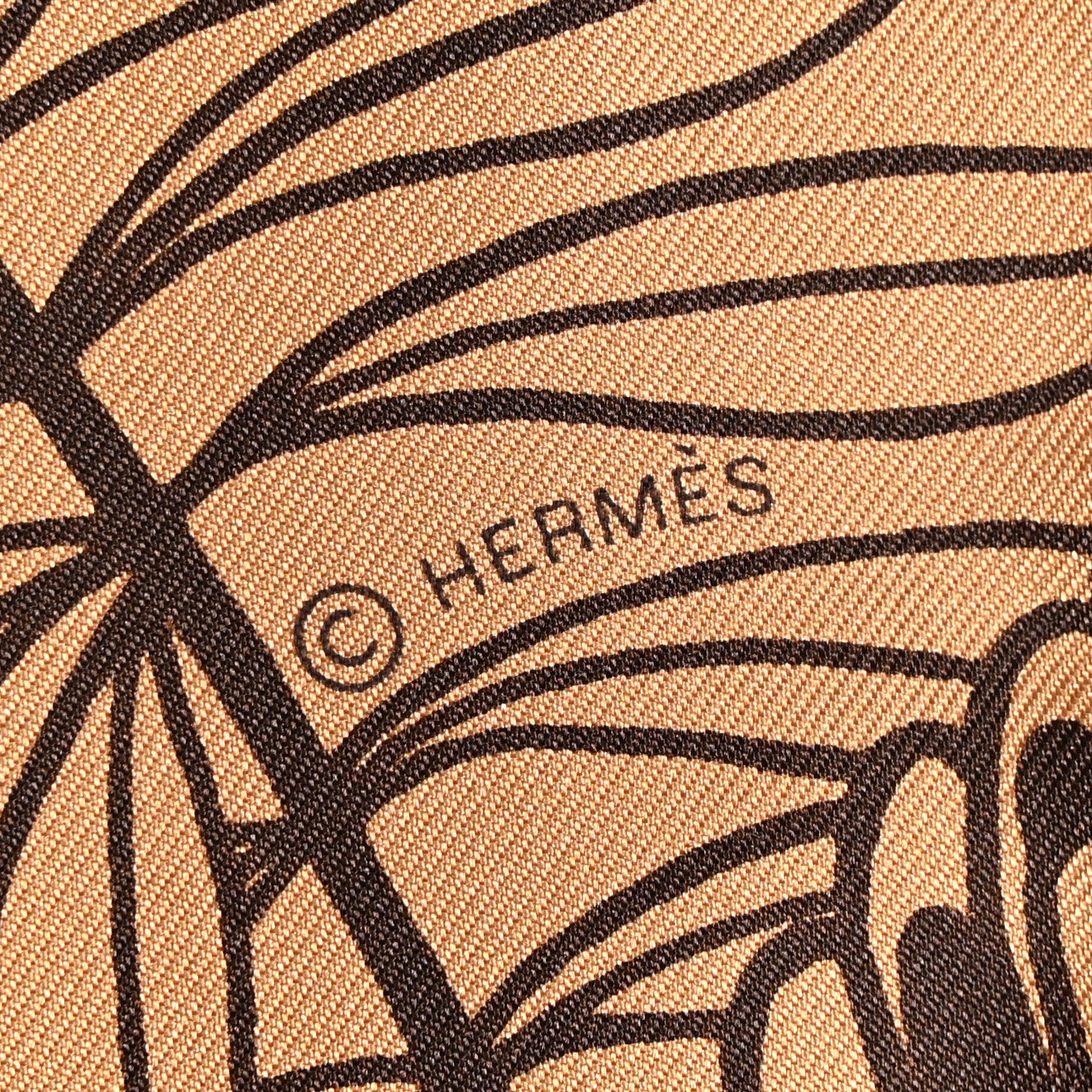 Hermes Silk The Three Graces Scarf 90 Tabac Brun 3 of 5