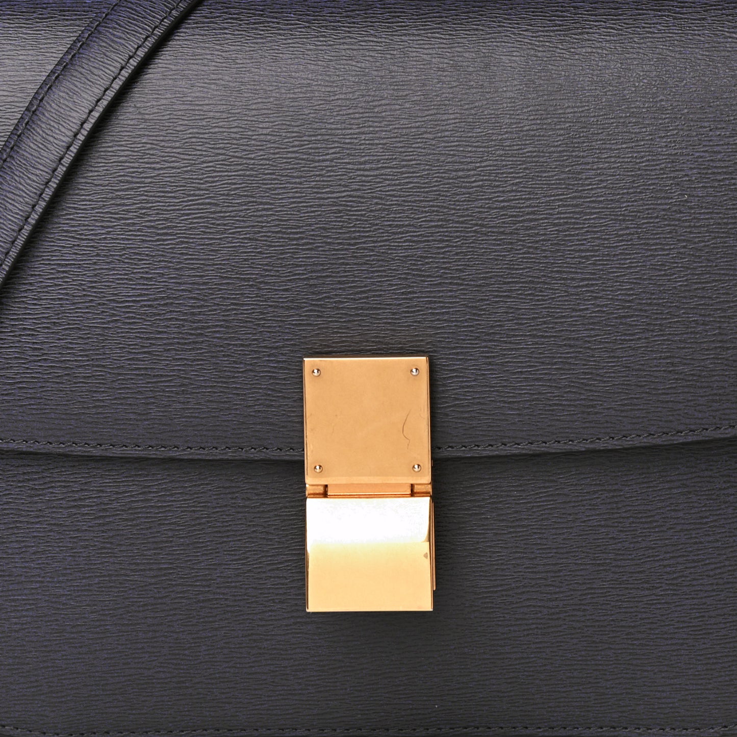 Liege Calfskin Medium Classic Box Flap Bag Liquorice