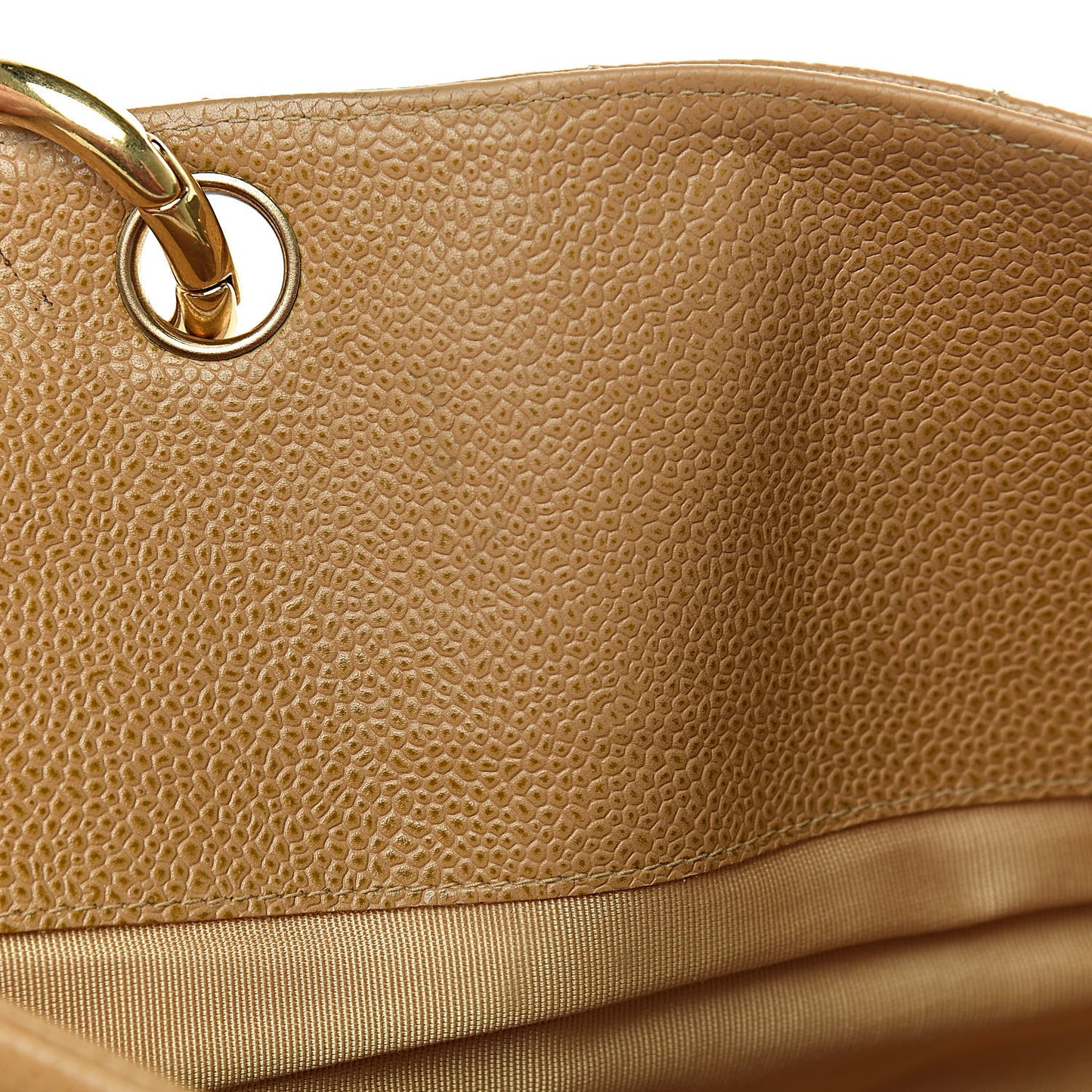 Caviar Quilted Grand Timeless Tote GTT Beige