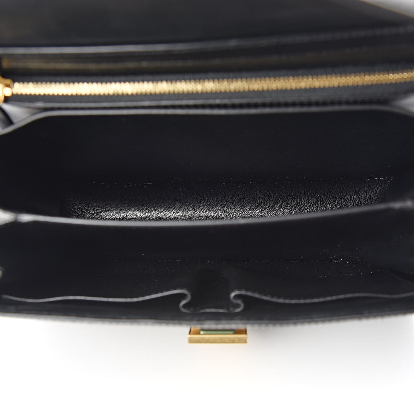 Liege Calfskin Medium Classic Box Flap Bag Black