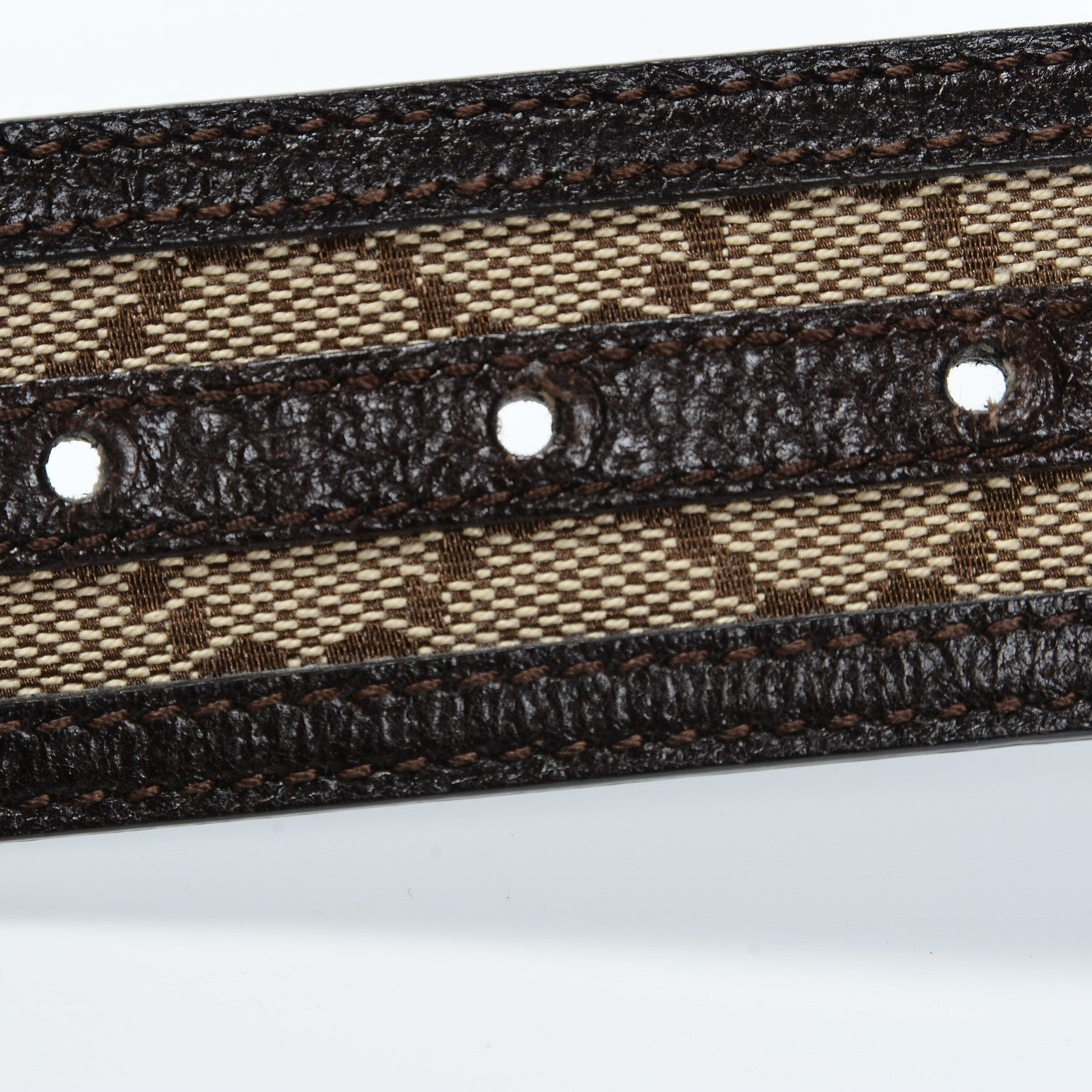 Gucci Monogram Interlocking G Belt 80 32 Dark Brown 6 of 6