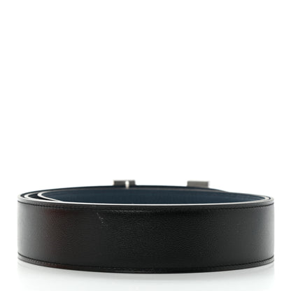 Hermes Swift Togo 38mm Constance H Belt 115 Black Bleu De Prusse 2 of 5