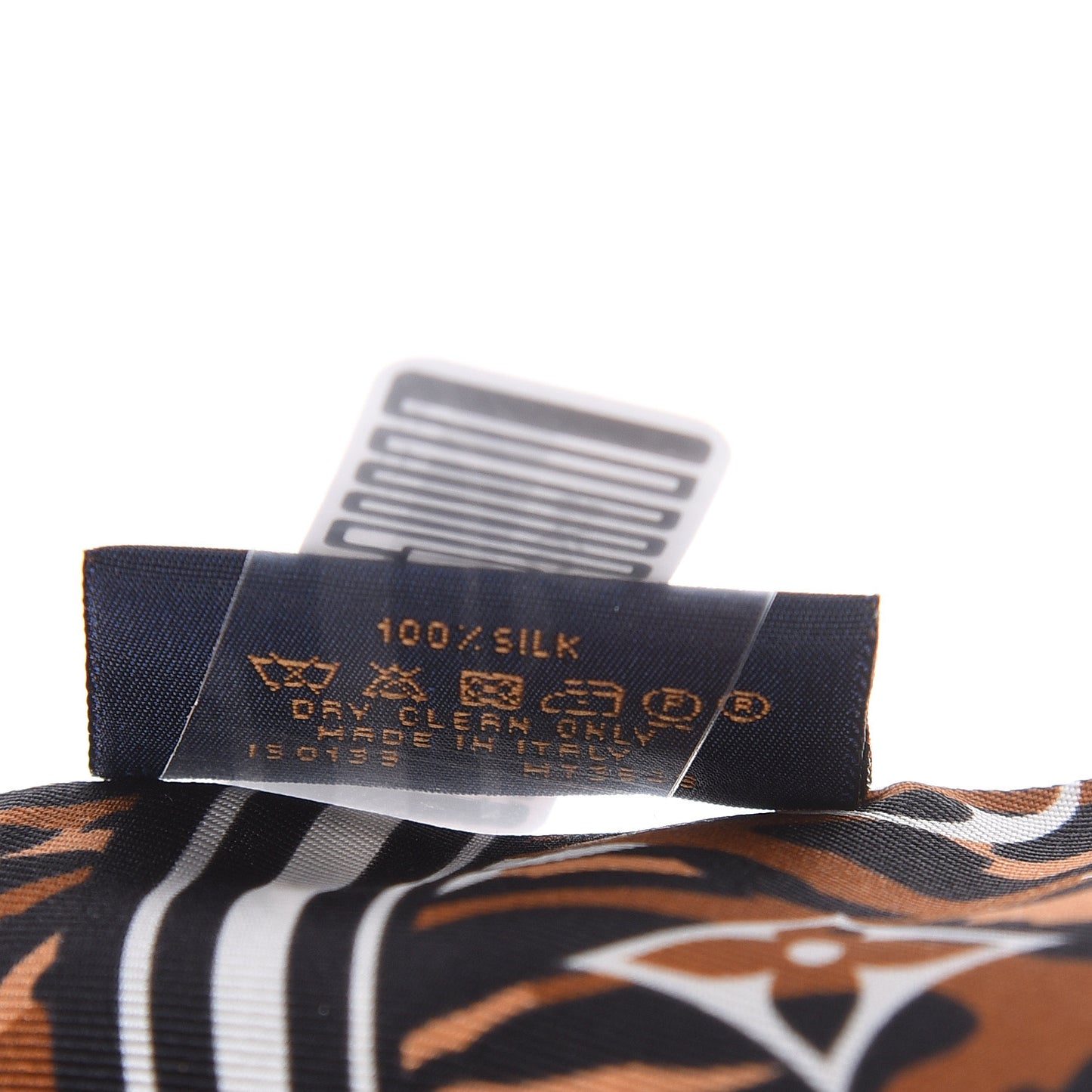 Silk Monogram Giant Jungle Bandeau Black
