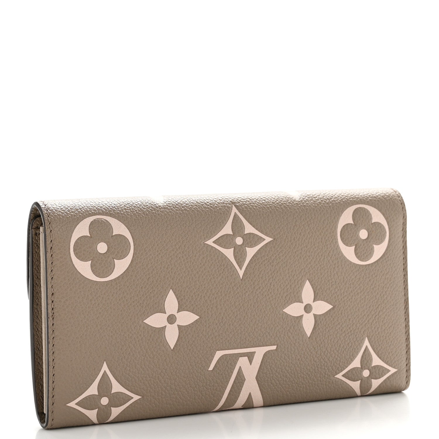 Louis Vuitton Empreinte Monogram Giant Sarah Wallet Tourterelle Creme 3 of 8