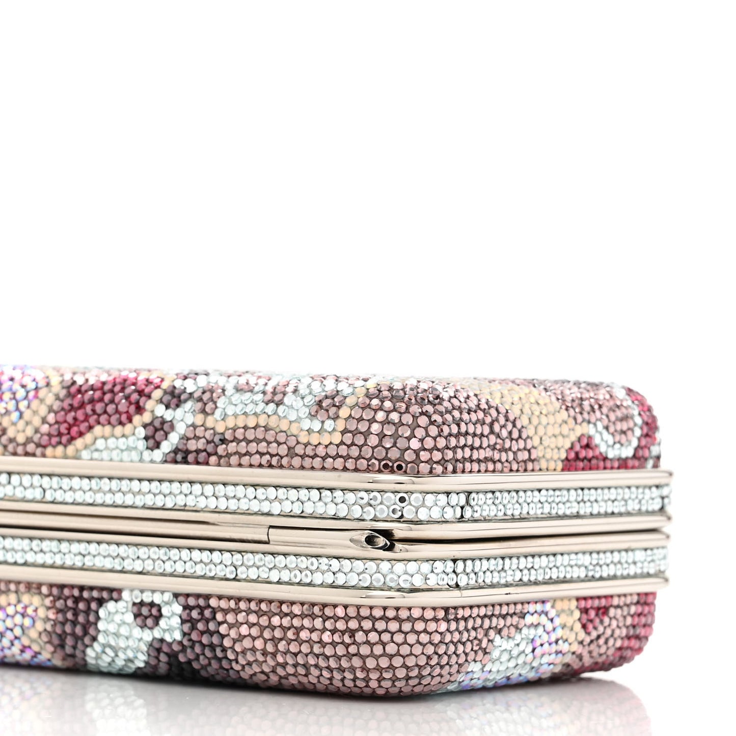 Swarovski Crystal Floral Clutch Multicolor