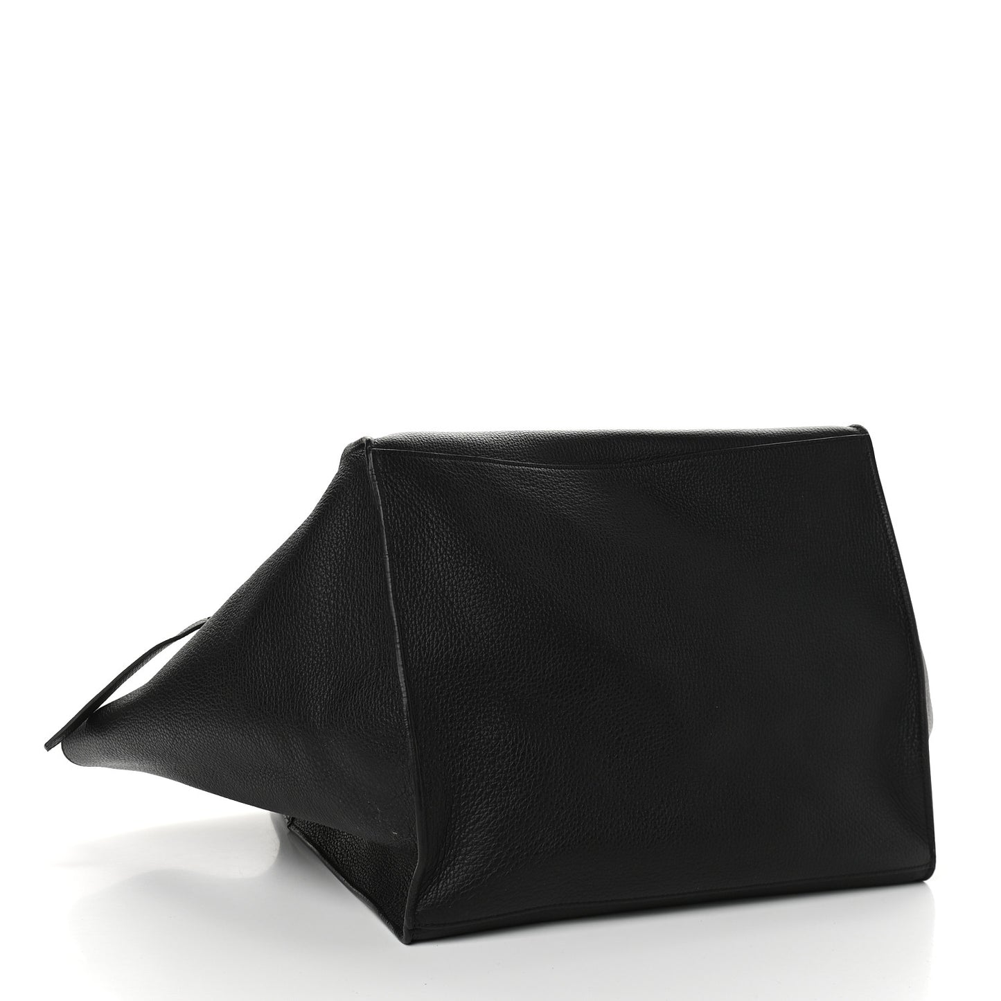 Supple Grained Calfskin Medium Big Bag Black