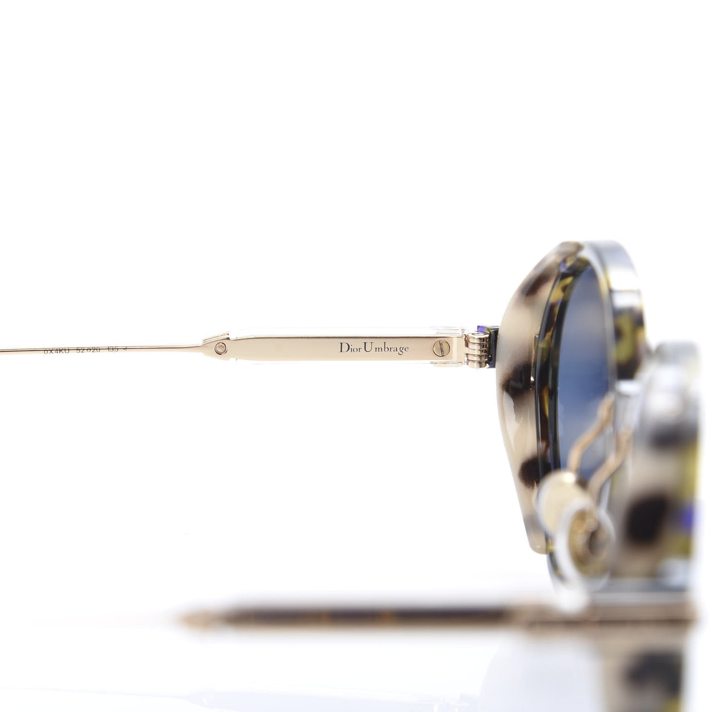 Acetate Umbrage Round Sunglasses Tortoise Blue