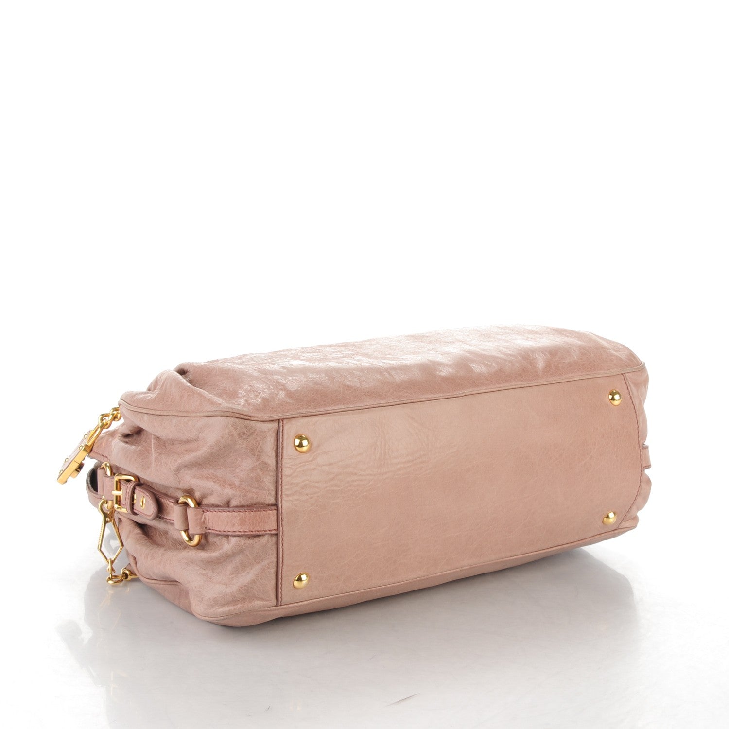 Miu Miu Nappa Medium Charm Satchel Mughetto 4 of 7