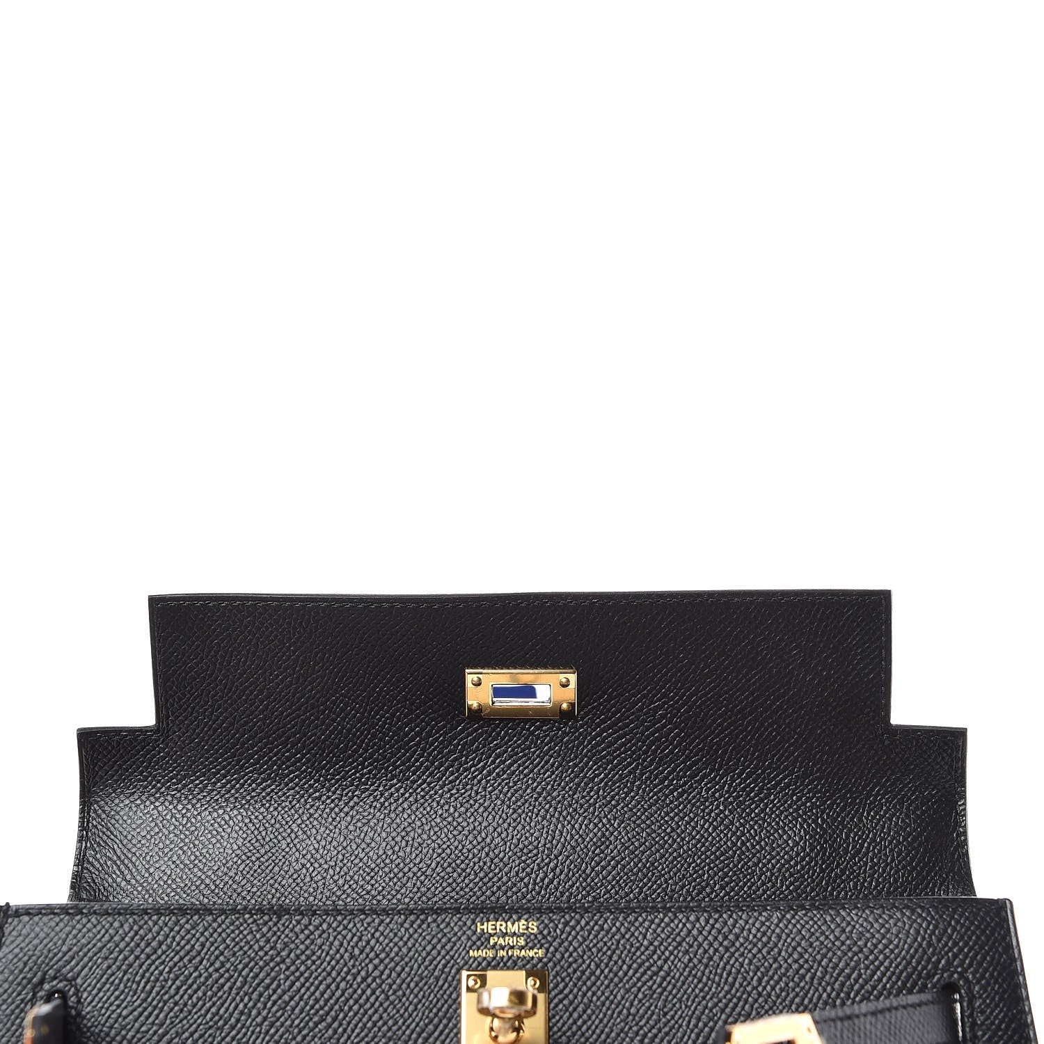 Hermes Epsom Kelly Sellier 25 Black 9 of 40