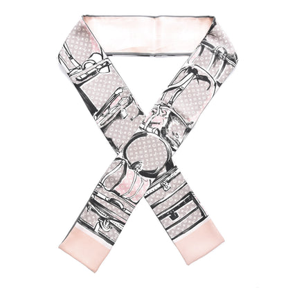 Louis Vuitton Silk Monogram Trunks Bandeau Rose Poudre 1 of 5