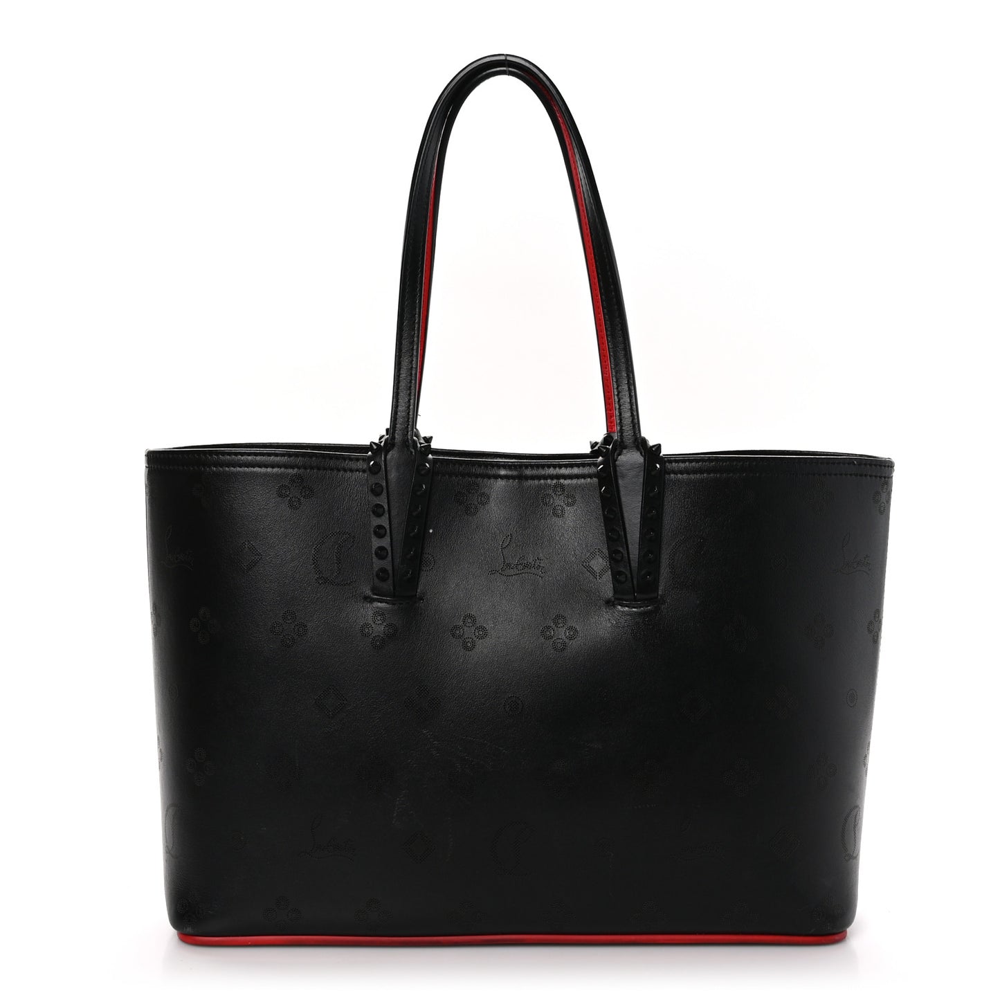 Calfskin Loubinthesky East West Cabata Tote Black