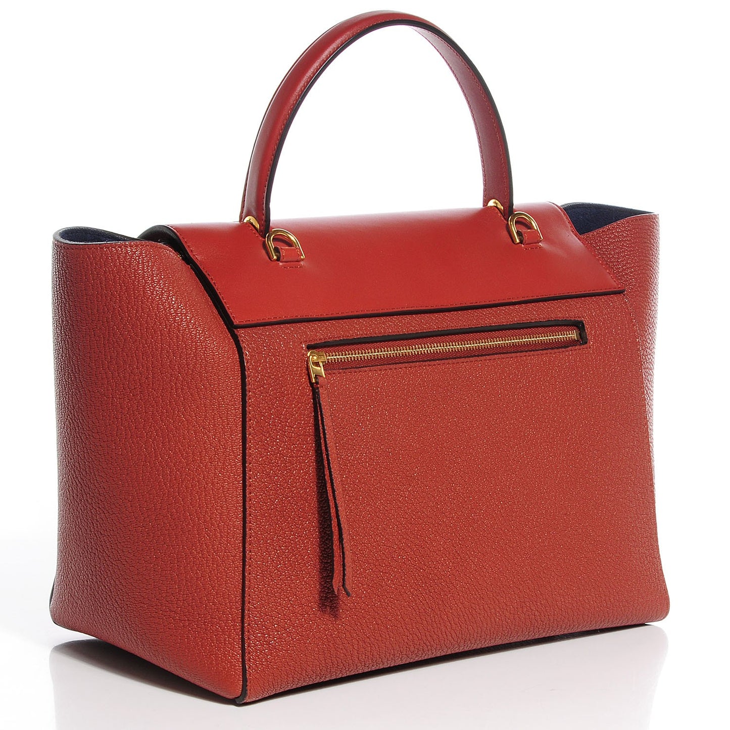 Goatskin Smooth Calfskin Mini Belt Bag Brick