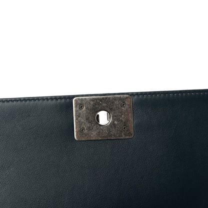 Chanel Calfskin Embossed New Medium Cordoba Boy Flap Green 8 of 11