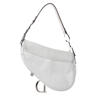 Christian Dior Calfskin Saddle Bag White 3 of 16