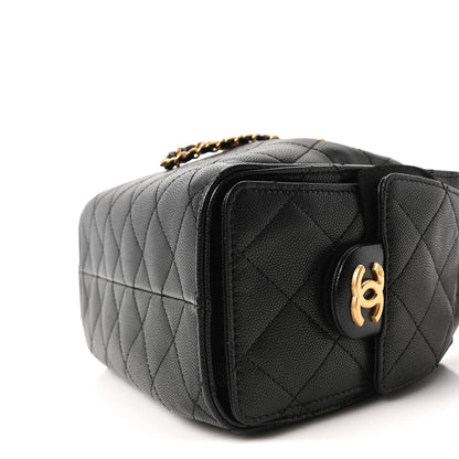 Chanel Caviar Quilted Mini Chanel 25 Handbag Black 10 of 11
