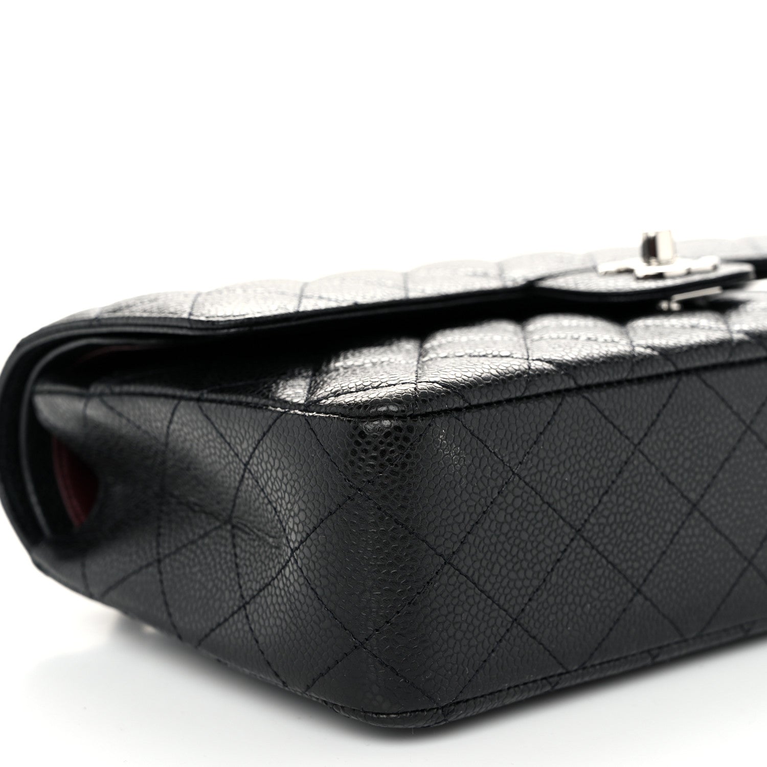 Chanel Caviar Quilted Medium Double Flap Black 9 of 10